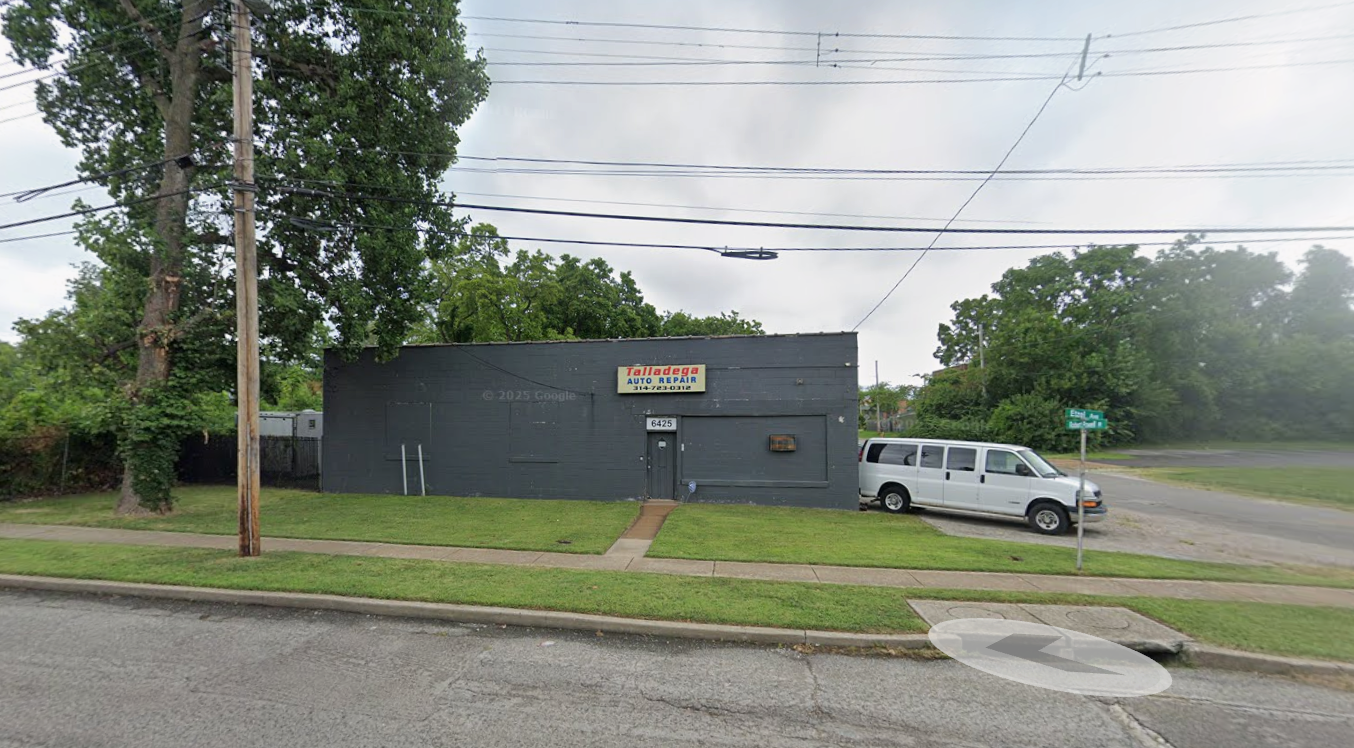 Talladega Towing shop at 6425 Etzel Ave, St. Louis
